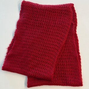 Cozy Red Knit Scarf